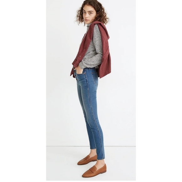 EUC Madewell 10" High Rise Skinny Jeans in Dewitt Wash | Size 30 - Picture 3 of 13